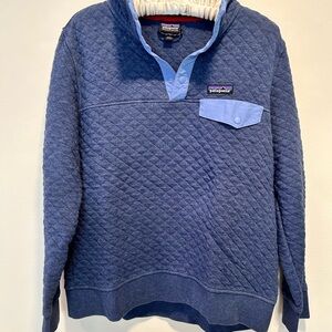 Patagonia Quilted Womens Sweater in Blue